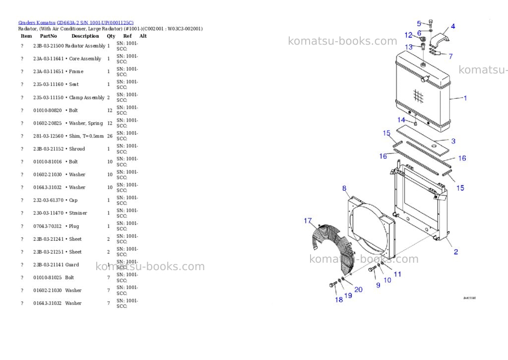 Komatsu gd663a-2 s/n 1001-up battery disconnect switch Parts catalog cover Page 10