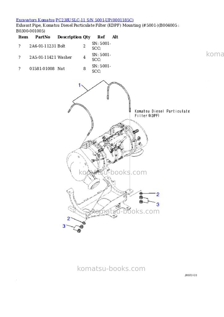 Komatsu pc238uslc-11 s/n 5001-up Parts catalog cover Page 10 Komatsu pc238uslc-11 s/n 5001-up Parts catalog cover Page 10