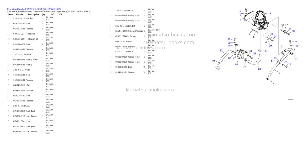 Komatsu pc238uslc-11 s/n 5001-up Parts catalog cover Page 4 Komatsu pc238uslc-11 s/n 5001-up Parts catalog cover Page 4