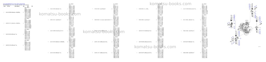 Komatsu JPTEST PC210-11 S/N 500001-UP Parts catalog cover