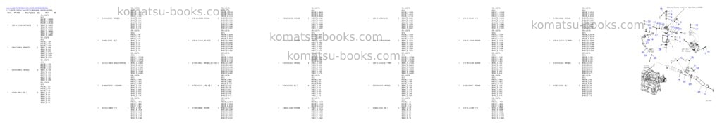 Komatsu PC78USI-10 S/N 33279-40999 Parts catalog cover Page 6