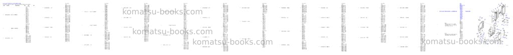 Komatsu PC78USI-10 S/N 33279-40999 Parts catalog cover Page 8