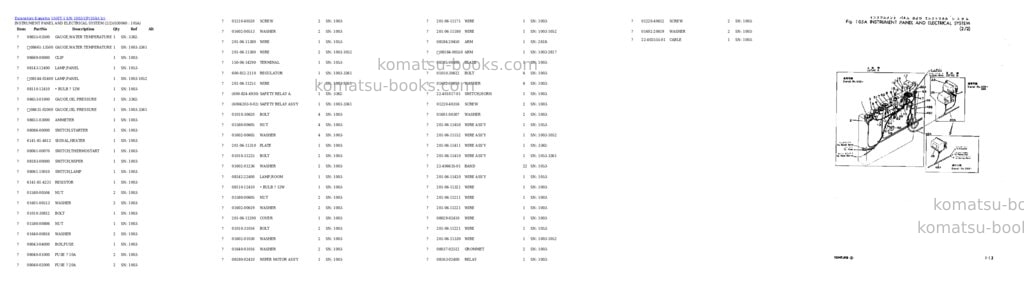 Komatsu 10-HT-1 S/N 1003-UP Parts catalog cover Page 5