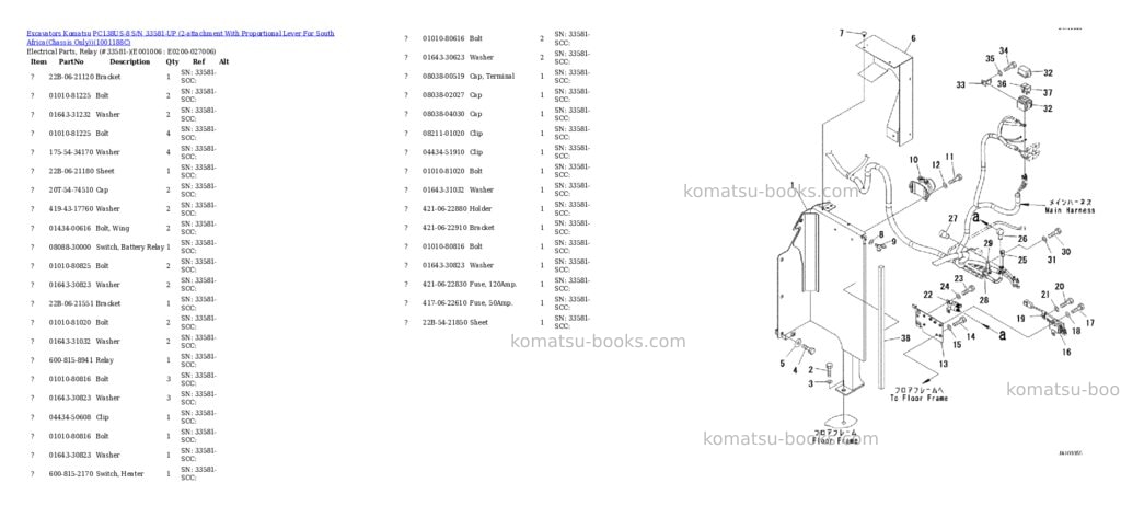 Komatsu pc138us-8 s/n 33581-up 2-attachment with proportional lever for south africachassis only Parts catalog cover Page 5 Komatsu pc138us-8 s/n 33581-up 2-attachment with proportional lever for south africachassis only Parts catalog cover Page 5