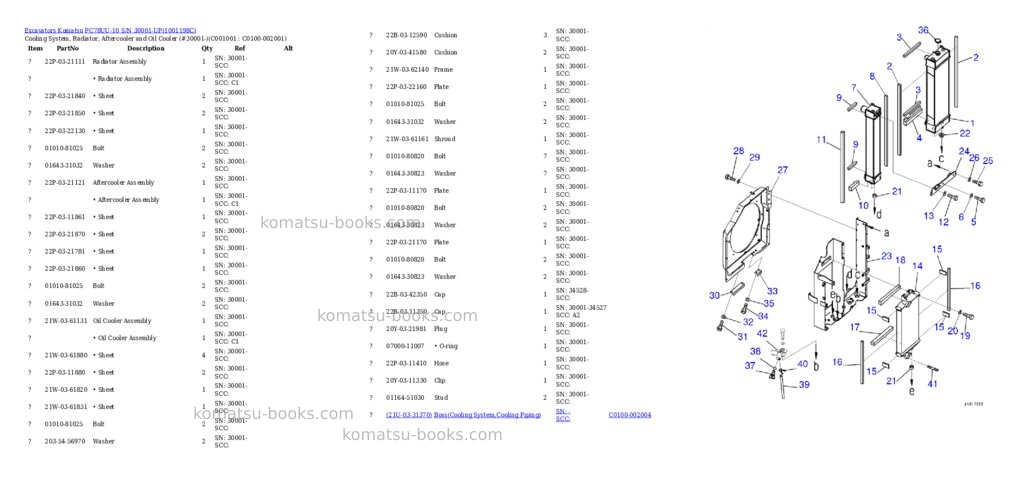 Komatsu pc78uu-10 s/n 30001-up Parts catalog cover Page 7 Komatsu pc78uu-10 s/n 30001-up Parts catalog cover Page 7
