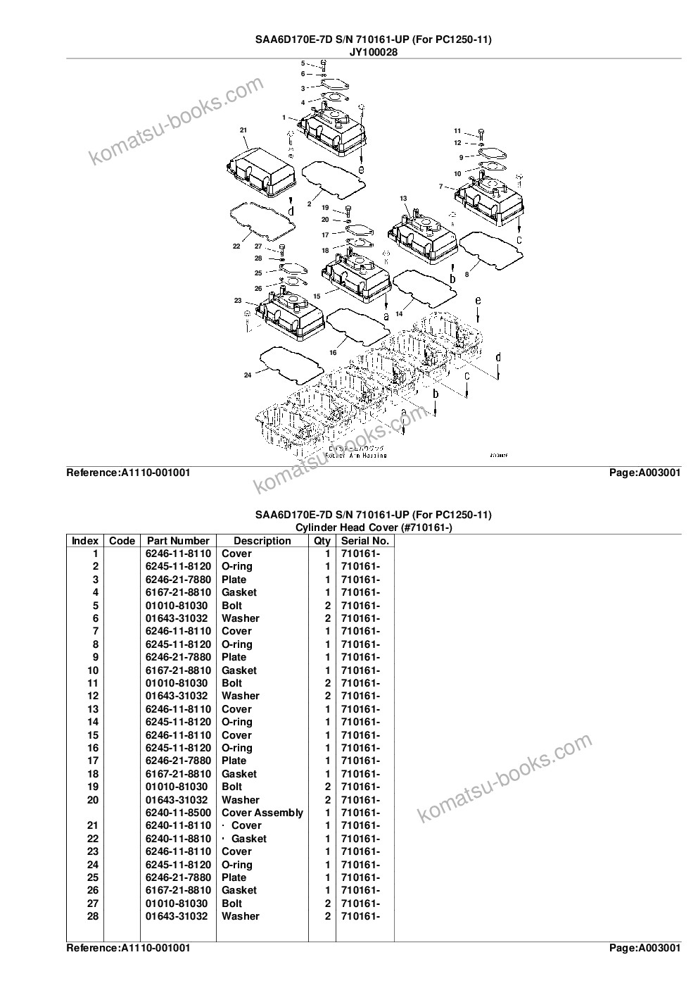 Komatsu saa6d170e-7d s/n 710161-up for pc1250-11 Parts catalog cover Page 9 Komatsu saa6d170e-7d s/n 710161-up for pc1250-11 Parts catalog cover Page 9