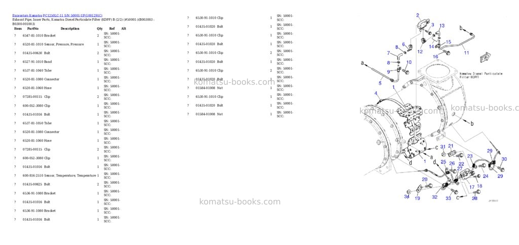 Komatsu pc1250lc-11 s/n 50001-up Parts catalog cover Page 10