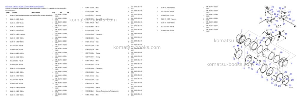 Komatsu pc490lc-11 s/n 85001-up for north america Parts catalog cover Page 6 Komatsu pc490lc-11 s/n 85001-up for north america Parts catalog cover Page 6