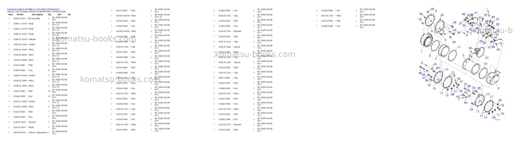 Komatsu pc490lc-11 s/n 85001-up for north america Parts catalog cover Page 9 Komatsu pc490lc-11 s/n 85001-up for north america Parts catalog cover Page 9