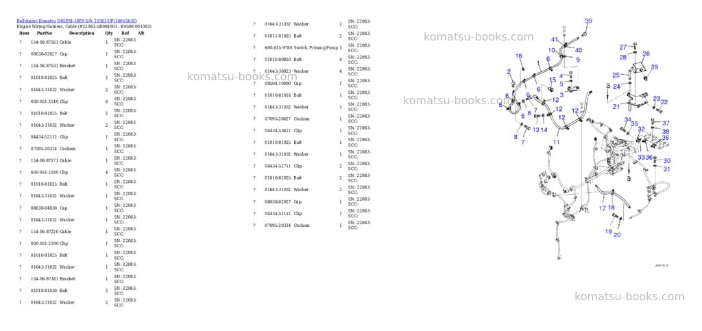 Komatsu d85exi-18e0 s/n 23363-up Parts catalog cover Page 6