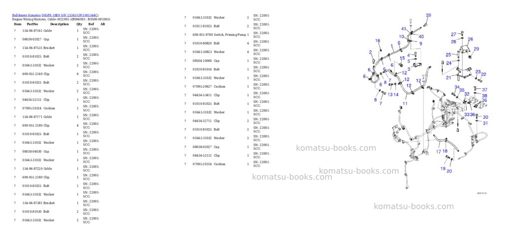 Komatsu d85px-18e0 s/n 23363-up Parts catalog cover Page 6 Komatsu d85px-18e0 s/n 23363-up Parts catalog cover Page 6