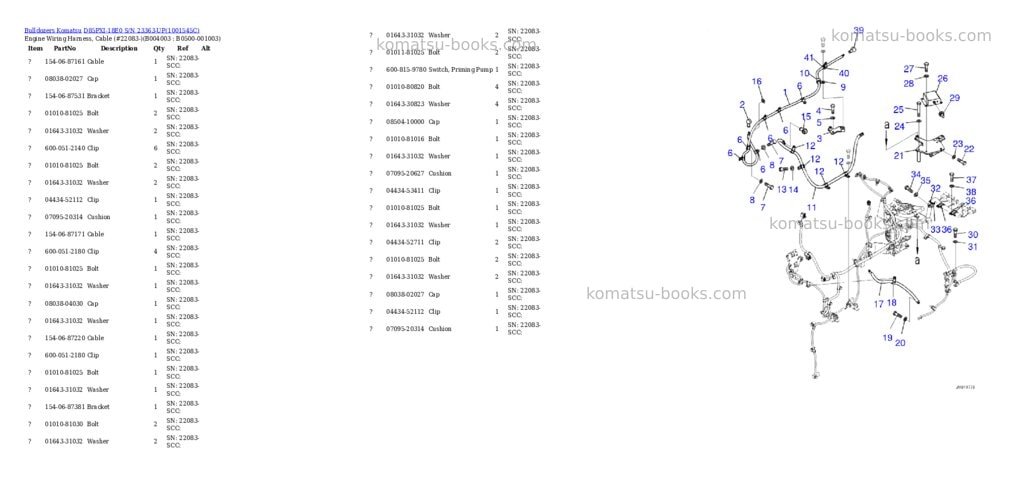 Komatsu d85pxi-18e0 s/n 23363-up Parts catalog cover Page 6 Komatsu d85pxi-18e0 s/n 23363-up Parts catalog cover Page 6