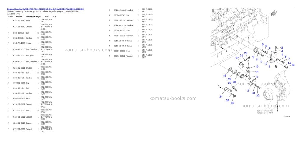 Komatsu saa6d170e-7 s/n 710042-up for hd465-8/hd605-8 Parts catalog cover Page 10 Komatsu saa6d170e-7 s/n 710042-up for hd465-8/hd605-8 Parts catalog cover Page 10
