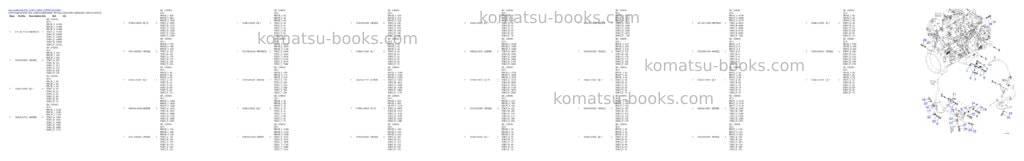 Komatsu WA470-10 S/N 120001-129999 Parts catalog cover Page 4 Komatsu WA470-10 S/N 120001-129999 Parts catalog cover Page 4