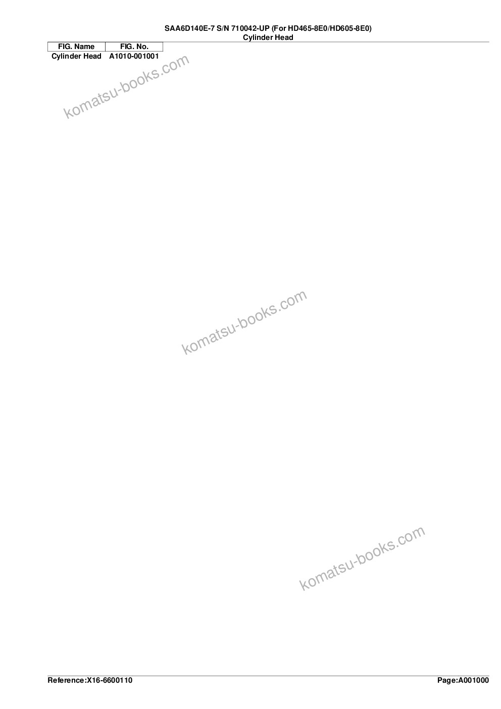 Komatsu saa6d140e-7 s/n 830235-up for wa500-8 Parts catalog cover Page 3