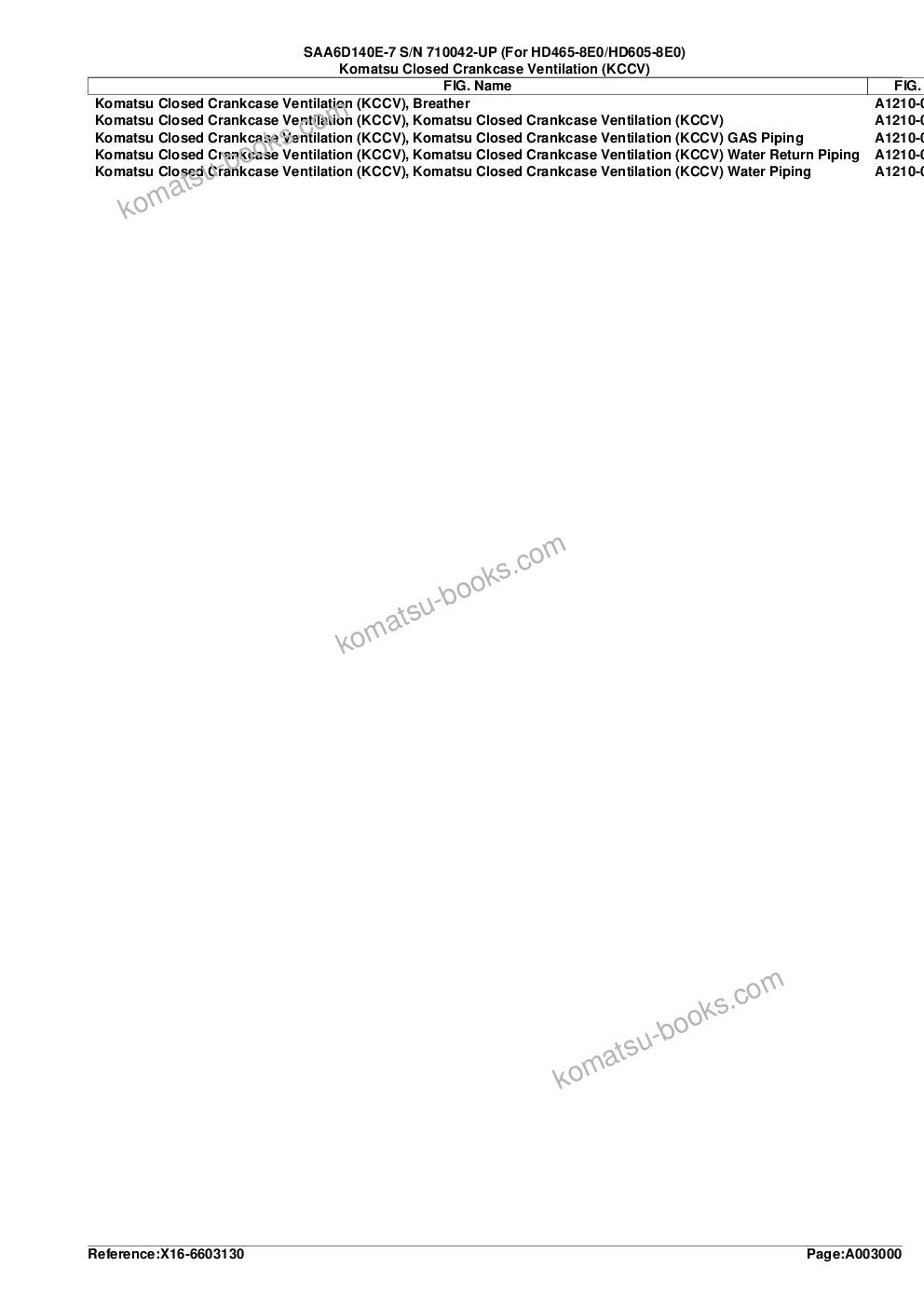 Komatsu saa6d140e-7 s/n 830235-up for wa500-8 Parts catalog cover Page 8