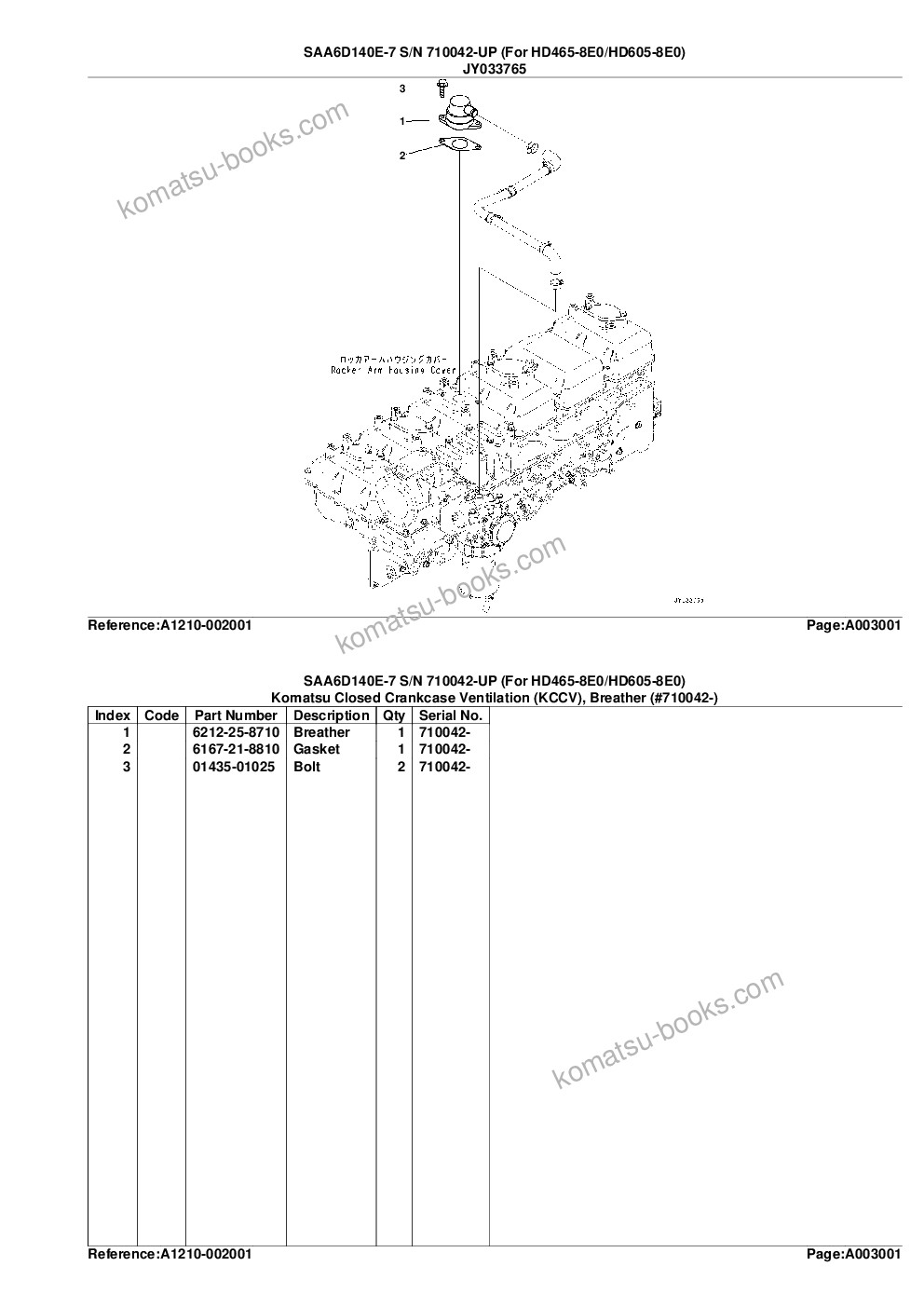 Komatsu saa6d140e-7 s/n 830235-up for wa500-8 Parts catalog cover Page 9