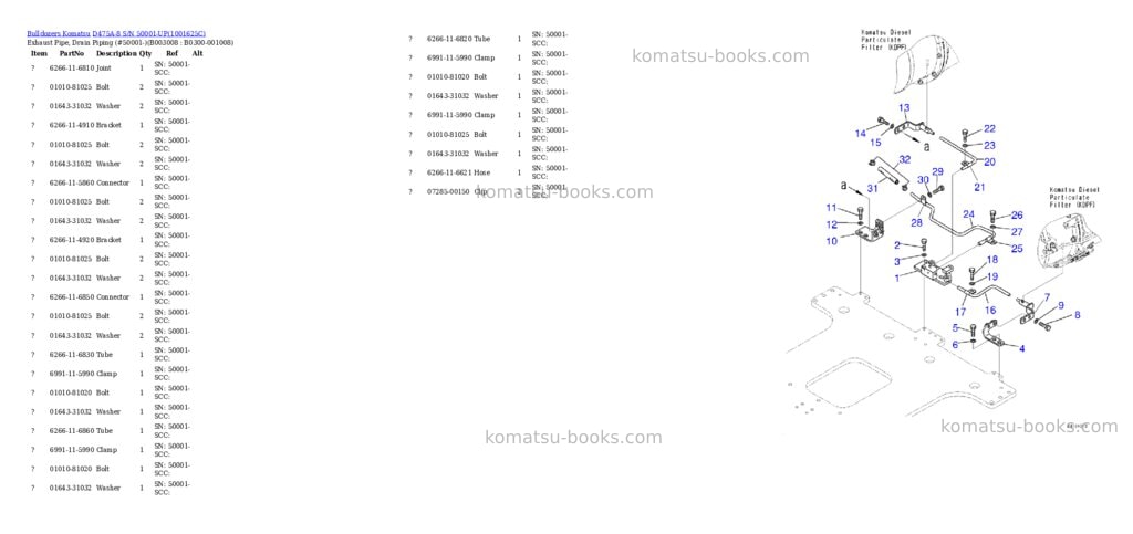 Komatsu D475A-8 S/N 50001-UP Parts catalog cover Page 10