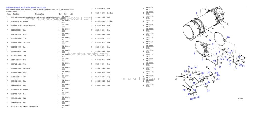 Komatsu D475A-8 S/N 50001-UP Parts catalog cover Page 5