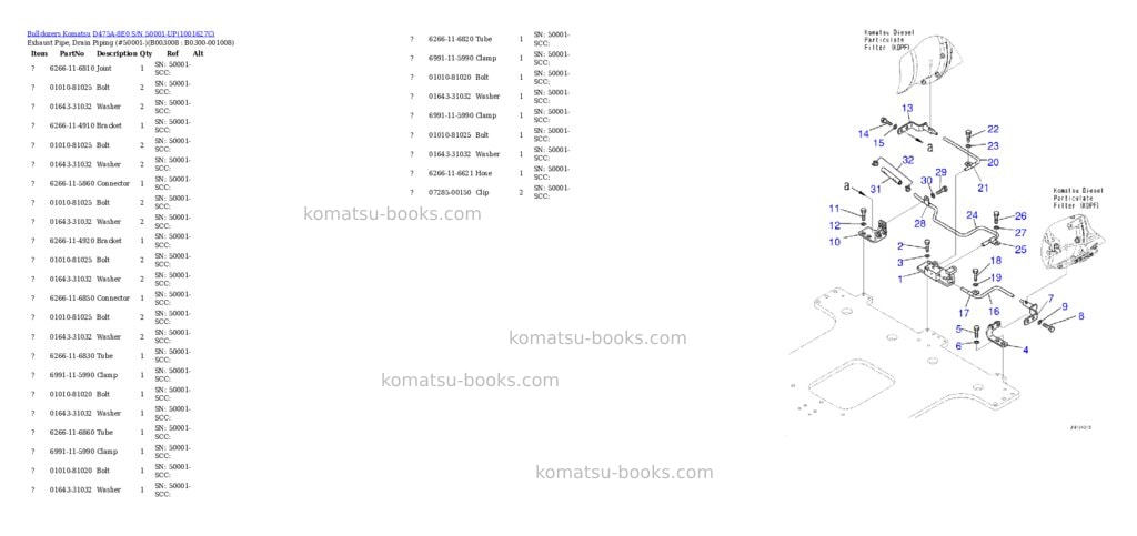 Komatsu D475A-8E0 S/N 50001-UP Parts catalog cover Page 10