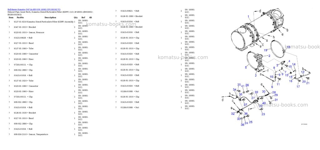 Komatsu D475A-8E0 S/N 50001-UP Parts catalog cover Page 5
