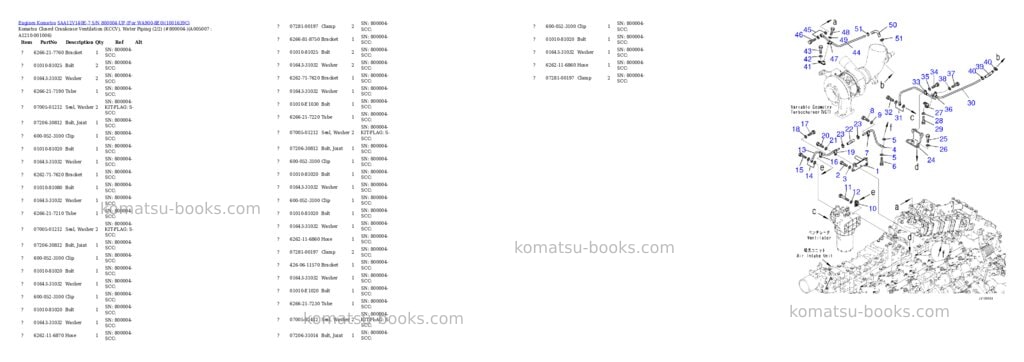 Komatsu SAA12V140E-7 S/N 800004-UP (For WA900-8E0) Parts catalog cover Page 10
