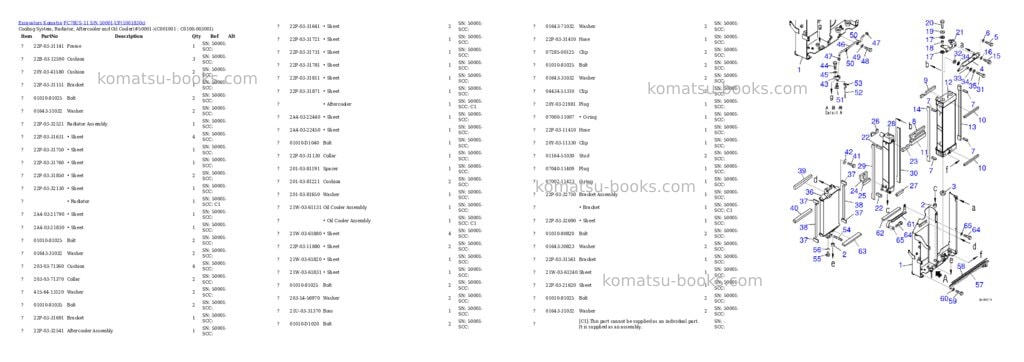 Komatsu PC78US-11 S/N 50001-UP Parts catalog cover Page 5 Komatsu PC78US-11 S/N 50001-UP Parts catalog cover Page 5