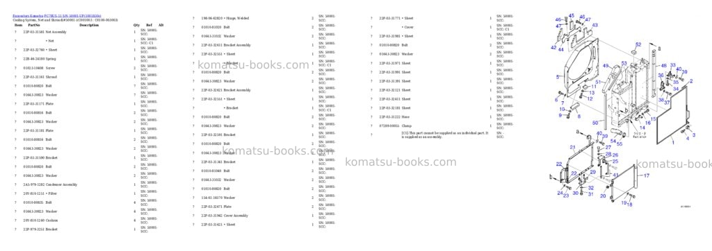 Komatsu PC78US-11 S/N 50001-UP Parts catalog cover Page 7 Komatsu PC78US-11 S/N 50001-UP Parts catalog cover Page 7