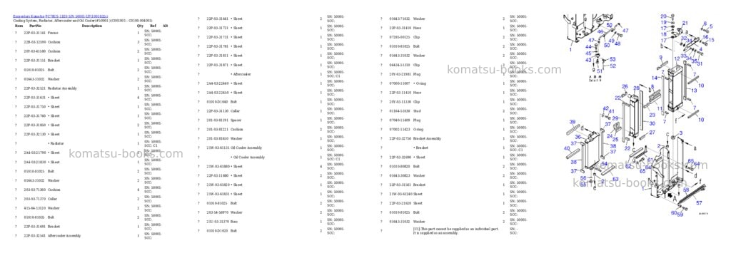 Komatsu PC78US-11E0 S/N 50001-UP Parts catalog cover Page 5 Komatsu PC78US-11E0 S/N 50001-UP Parts catalog cover Page 5