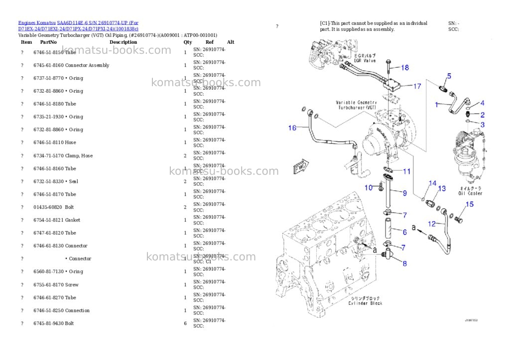 Komatsu SAA6D114E-6 S/N 26910774-UP (For D71EX-24/D71EXI-24/D71PX-24/D71PXI-24) Parts catalog cover Page 8 Komatsu SAA6D114E-6 S/N 26910774-UP (For D71EX-24/D71EXI-24/D71PX-24/D71PXI-24) Parts catalog cover Page 8