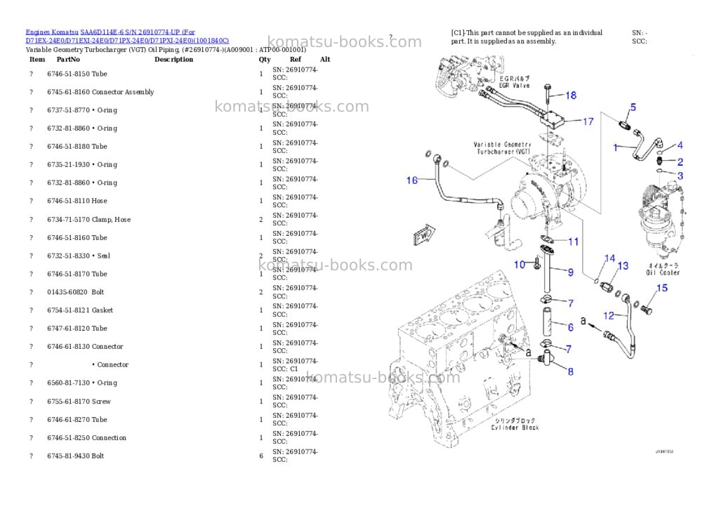 Komatsu SAA6D114E-6 S/N 26910774-UP (For D71EX-24E0/D71EXI-24E0/D71PX-24E0/D71PXI-24E0) Parts catalog cover Page 8 Komatsu SAA6D114E-6 S/N 26910774-UP (For D71EX-24E0/D71EXI-24E0/D71PX-24E0/D71PXI-24E0) Parts catalog cover Page 8