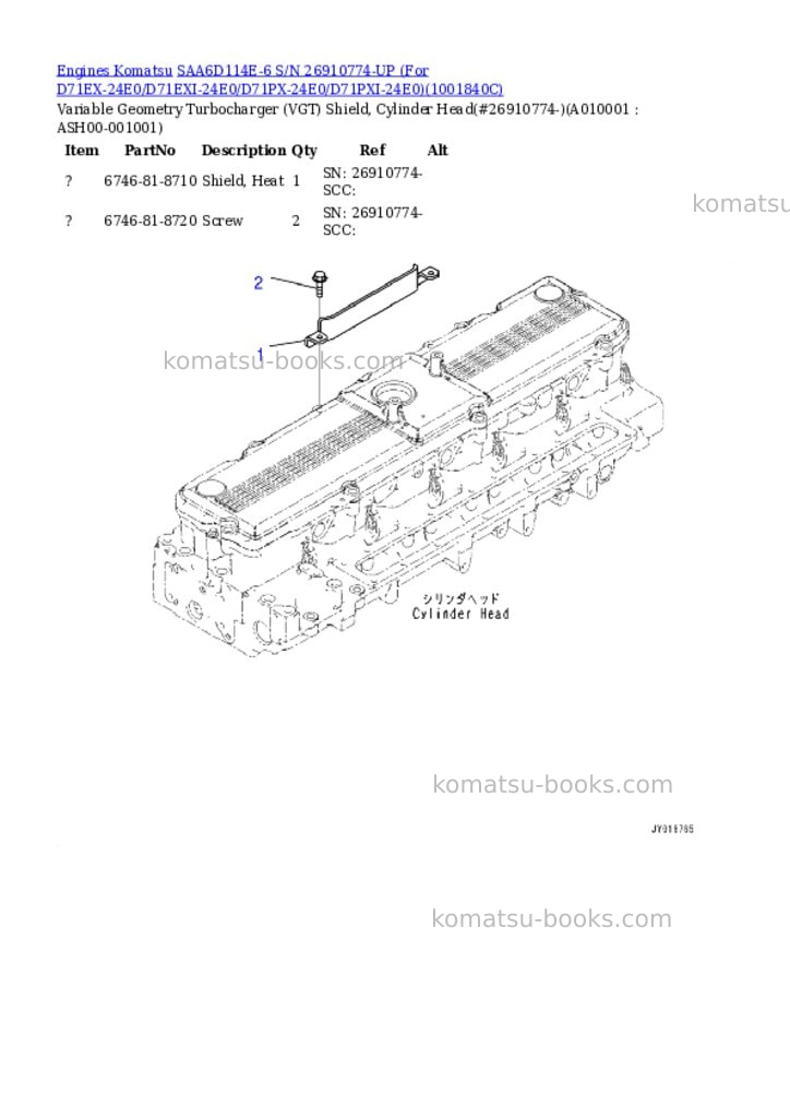 Komatsu SAA6D114E-6 S/N 26910774-UP (For D71EX-24E0/D71EXI-24E0/D71PX-24E0/D71PXI-24E0) Parts catalog cover Page 9 Komatsu SAA6D114E-6 S/N 26910774-UP (For D71EX-24E0/D71EXI-24E0/D71PX-24E0/D71PXI-24E0) Parts catalog cover Page 9
