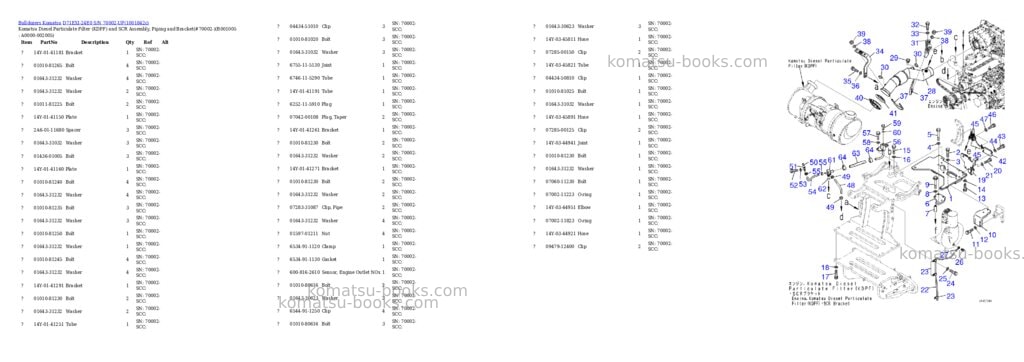 Komatsu D71EXI-24E0 S/N 70002-UP Parts catalog cover Page 4
