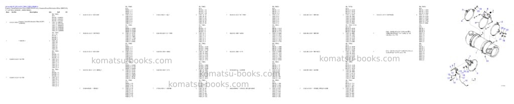 Komatsu D71PXI-24 S/N 70002-73999 Parts catalog cover