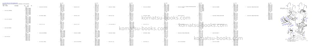Komatsu D71PXI-24 S/N 70002-73999 Parts catalog cover Page 4