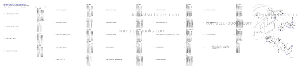 Komatsu D71PXI-24 S/N 70002-73999 Parts catalog cover Page 8
