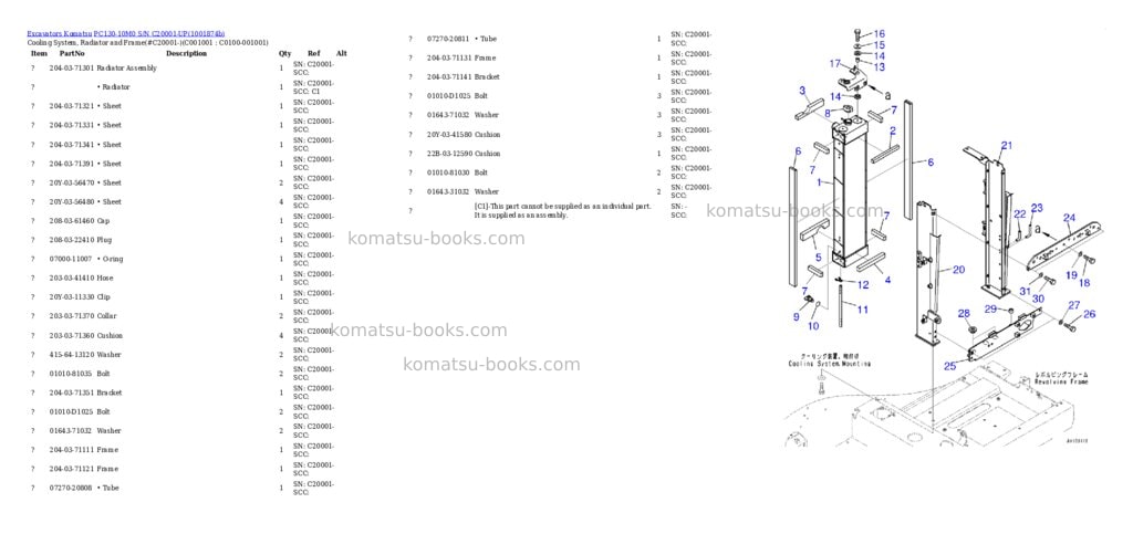 Komatsu PC130-10M0 S/N C20001-UP Parts catalog cover Page 10