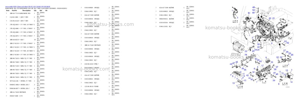Komatsu FE30-2 S/N 320001-UP Parts catalog cover Page 10 Komatsu FE30-2 S/N 320001-UP Parts catalog cover Page 10