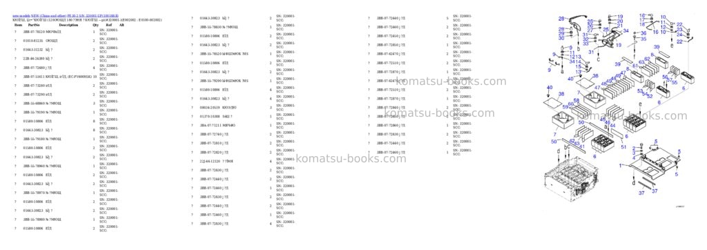 Komatsu FE30-2 S/N 320001-UP Parts catalog cover Page 5 Komatsu FE30-2 S/N 320001-UP Parts catalog cover Page 5