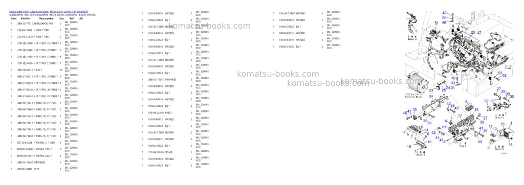 Komatsu FE30-2 S/N 320001-UP Parts catalog cover Page 8 Komatsu FE30-2 S/N 320001-UP Parts catalog cover Page 8