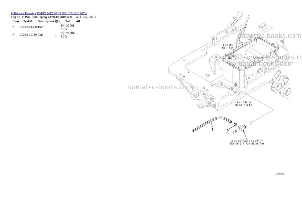 Komatsu D51EX-24E0 S/N 20001-UP Parts catalog cover Page 10