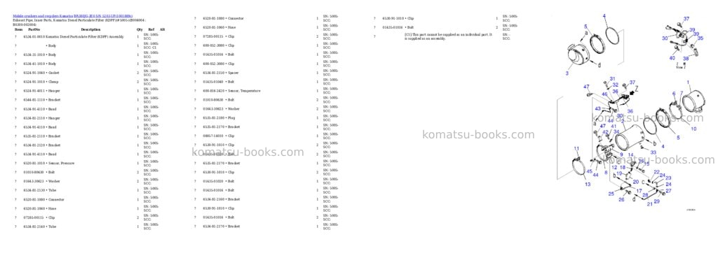 Komatsu BR380JG-3E0 S/N 5203-UP Parts catalog cover Page 10 Komatsu BR380JG-3E0 S/N 5203-UP Parts catalog cover Page 10
