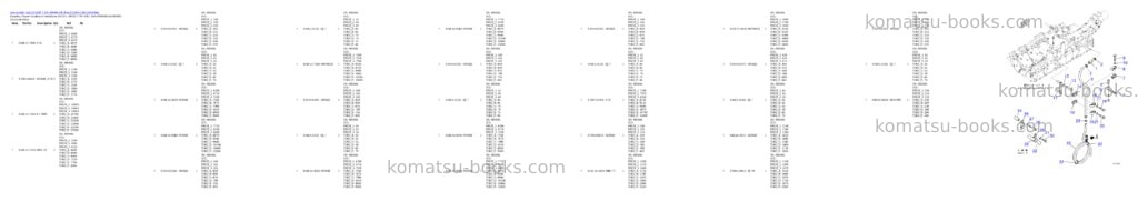 Komatsu SAA12V140E-7 S/N 900006-UP (For PC2000-11R) Parts catalog cover Page 7 Komatsu SAA12V140E-7 S/N 900006-UP (For PC2000-11R) Parts catalog cover Page 7