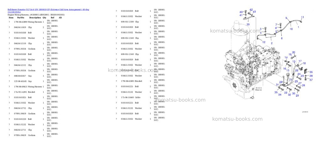 Komatsu D275A-6 S/N 1800010-UP (Extreme Cold Area Arrangement (-40 deg C)) Parts catalog cover Page 2 Komatsu D275A-6 S/N 1800010-UP (Extreme Cold Area Arrangement (-40 deg C)) Parts catalog cover Page 2