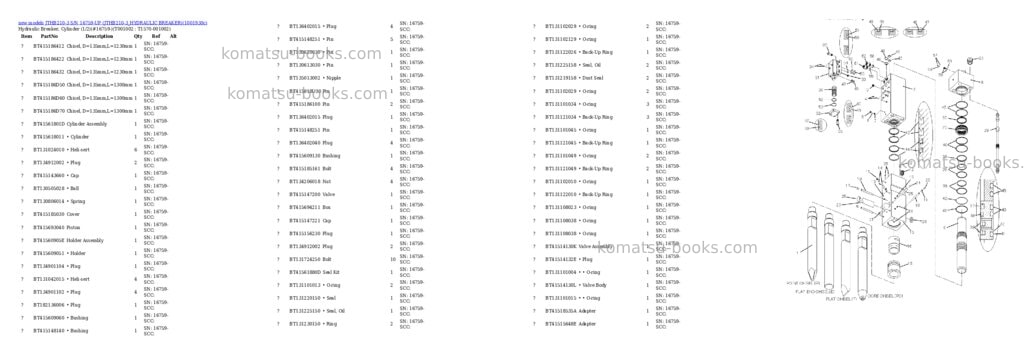 Komatsu JTHB210-3 S/N 16759-UP (JTHB210-3_HYDRAULIC BREAKER) Parts catalog cover Page 2