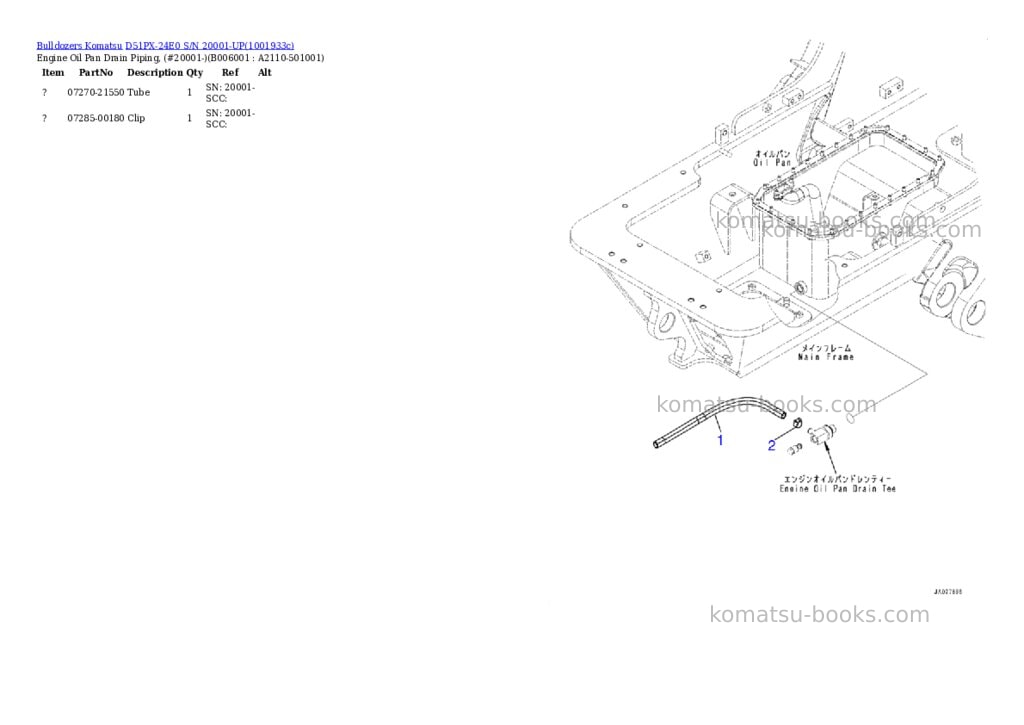 Komatsu D51PX-24E0 S/N 20001-UP Parts catalog cover Page 10