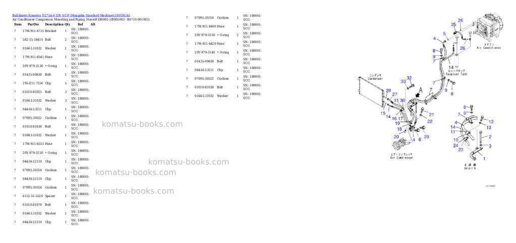 Komatsu D275A-6 S/N 0-UP (Mongolia Standard Machine) Parts catalog cover Page 6
