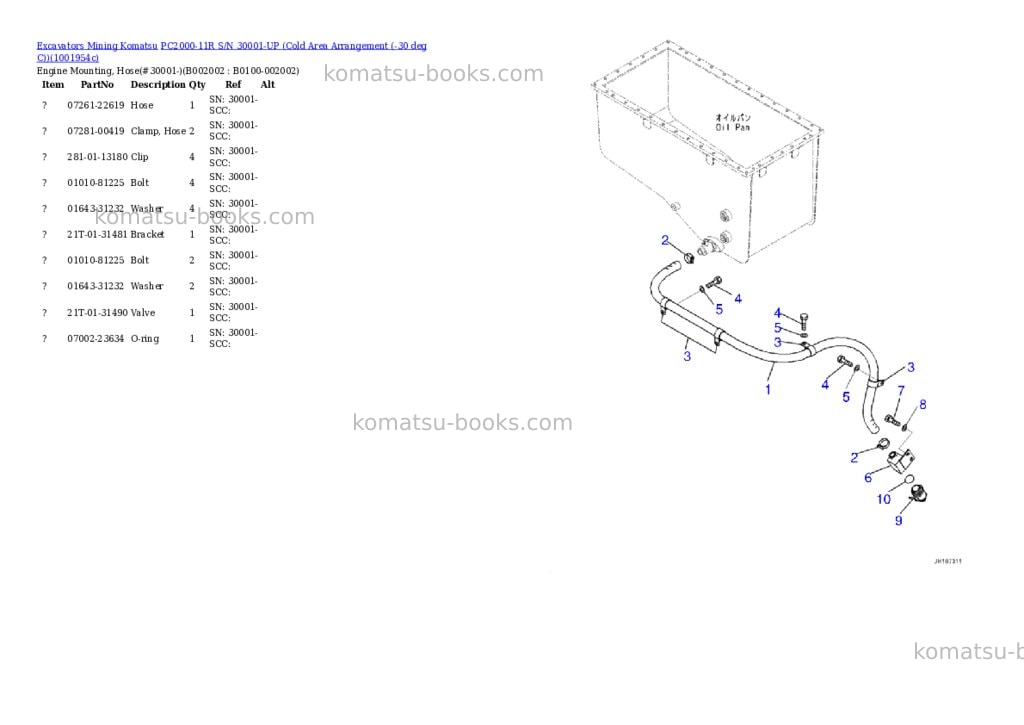 Komatsu PC2000-11R S/N 30001-UP (Cold Area Arrangement (-30 deg C)) Parts catalog cover Page 3