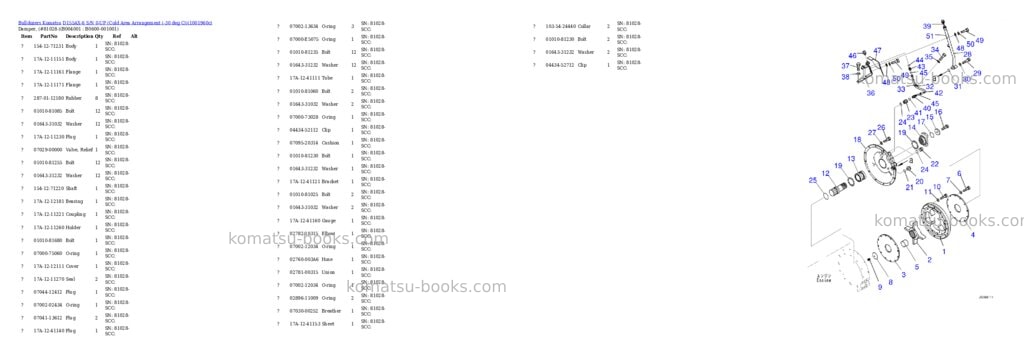 Komatsu D155AX-6 S/N 0-UP (Cold Area Arrangement (-30 deg C)) Parts catalog cover Page 4 Komatsu D155AX-6 S/N 0-UP (Cold Area Arrangement (-30 deg C)) Parts catalog cover Page 4