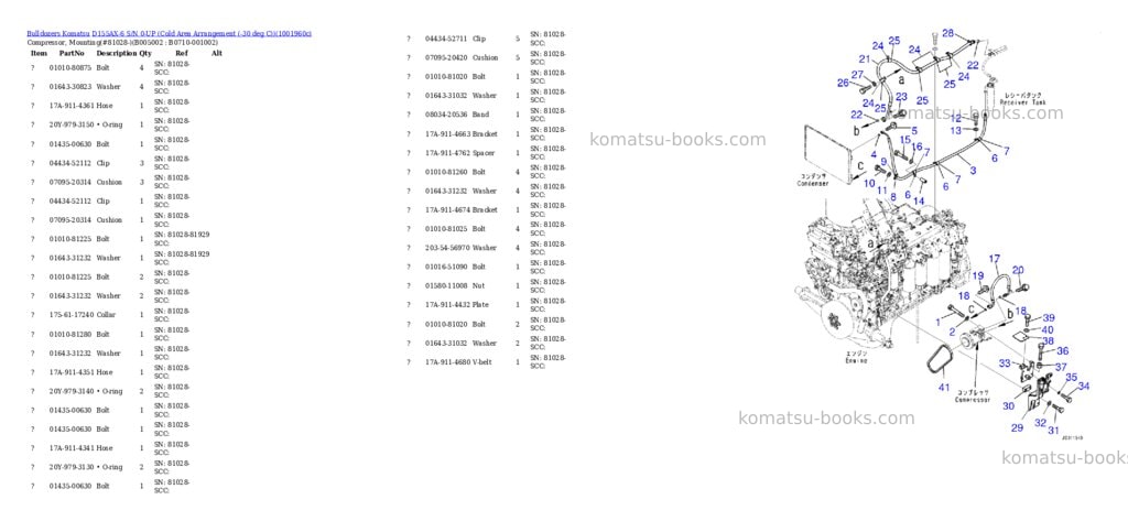 Komatsu D155AX-6 S/N 0-UP (Cold Area Arrangement (-30 deg C)) Parts catalog cover Page 6 Komatsu D155AX-6 S/N 0-UP (Cold Area Arrangement (-30 deg C)) Parts catalog cover Page 6